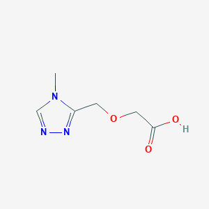 molecular formula C6H9N3O3 B13259019 2-((4-Methyl-4h-1,2,4-triazol-3-yl)methoxy)acetic acid 