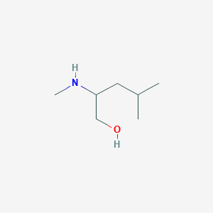 molecular formula C7H17NO B13259083 4-Methyl-2-(methylamino)pentan-1-ol CAS No. 90434-42-7