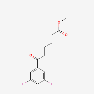 molecular formula C14H16F2O3 B1325912 Ethyl 6-(3,5-difluorophenyl)-6-oxohexanoate CAS No. 898752-40-4