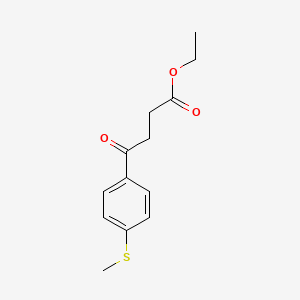 molecular formula C13H16O3S B1325921 Ethyl 4-(4-methylthiophenyl)-4-oxobutyrate CAS No. 7028-70-8
