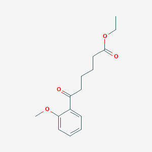 molecular formula C15H20O4 B1325923 Ethyl 6-(2-methoxyphenyl)-6-oxohexanoate CAS No. 898752-73-3