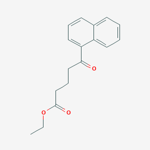 molecular formula C17H18O3 B1325924 Ethyl 5-(1-naphthyl)-5-oxovalerate CAS No. 40335-93-1