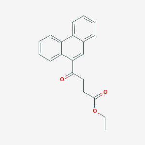 molecular formula C20H18O3 B1325926 Ethyl 4-oxo-4-(9-phenanthryl)butyrate CAS No. 898752-85-7