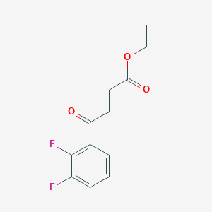 molecular formula C12H12F2O3 B1325928 Ethyl 4-(2,3-difluorophenyl)-4-oxobutyrate CAS No. 898752-96-0