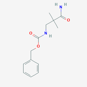 molecular formula C13H18N2O3 B132593 3N-Benzyloxycarbonyl 3-Amino-2,2-dimethylpropanamide CAS No. 666844-61-7