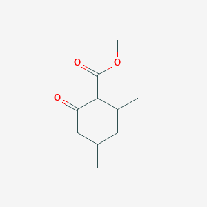 molecular formula C10H16O3 B13259354 Methyl 2,4-dimethyl-6-oxocyclohexane-1-carboxylate 