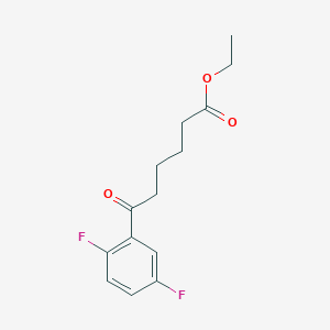 B1325939 Ethyl 6-(2,5-difluorophenyl)-6-oxohexanoate CAS No. 898753-18-9