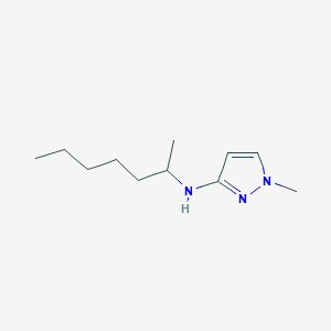 molecular formula C11H21N3 B13259439 N-(Heptan-2-yl)-1-methyl-1H-pyrazol-3-amine 