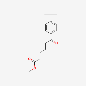 molecular formula C18H26O3 B1325947 6-(4-叔丁基苯基)-6-氧代己酸乙酯 CAS No. 898778-44-4