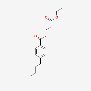 ethyl 5-oxo-5-(4-n-pentylphenyl)valerate