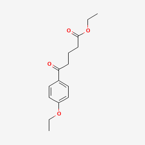 molecular formula C15H20O4 B1325960 Ethyl 5-(4-ethoxyphenyl)-5-oxovalerate CAS No. 898757-51-2