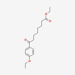 B1325962 Ethyl 8-(4-ethoxyphenyl)-8-oxooctanoate CAS No. 898757-57-8