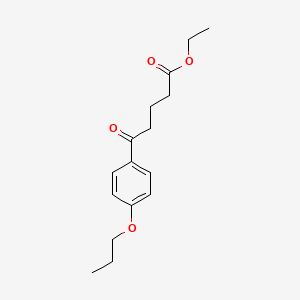 Ethyl 5-oxo-5-(4-n-propoxyphenyl)valerate