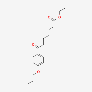Ethyl 7-oxo-7-(4-n-propoxyphenyl)heptanoate