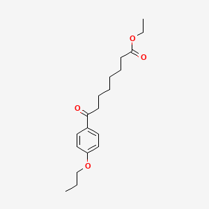 Ethyl 8-oxo-8-(4-n-propoxyphenyl)octanoate