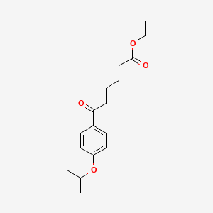 Ethyl 6-oxo-6-(4-isopropoxyphenyl)hexanoate
