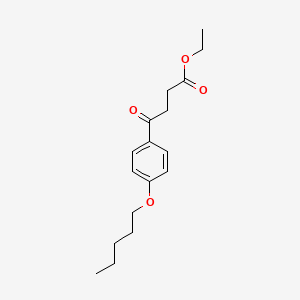 Ethyl 4-oxo-4-(4-pentyloxyphenyl)butyrate