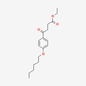 Ethyl 4-(4-hexyloxyphenyl)-4-oxobutyrate