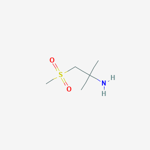 molecular formula C5H13NO2S B13259911 1-Methanesulfonyl-2-methylpropan-2-amine CAS No. 409095-78-9