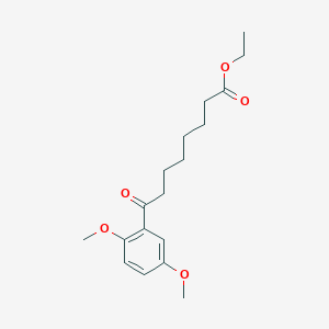 Ethyl 8-(2,5-dimethoxyphenyl)-8-oxooctanoate