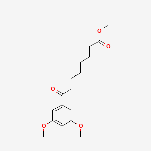 Ethyl 8-(3,5-dimethoxyphenyl)-8-oxooctanoate