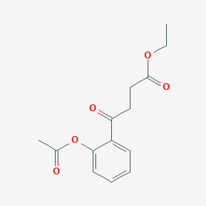 Ethyl 4-(2-acetoxyphenyl)-4-oxobutyrate