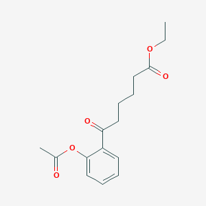 Ethyl 6-(2-acetoxyphenyl)-6-oxohexanoate