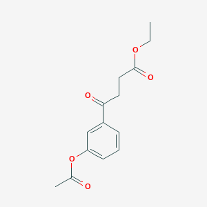 Ethyl 4-(3-acetoxyphenyl)-4-oxobutyrate