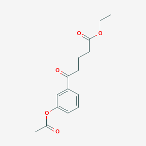 Ethyl 5-(3-acetoxyphenyl)-5-oxovalerate