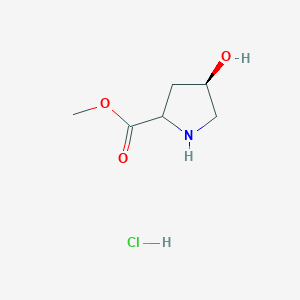 molecular formula C6H12ClNO3 B13260099 methyl (4R)-4-hydroxypyrrolidine-2-carboxylate hydrochloride CAS No. 221137-68-4