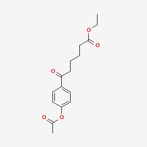 Ethyl 6-(4-acetoxyphenyl)-6-oxohexanoate