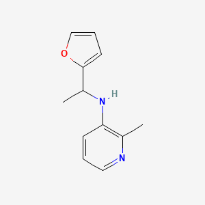 molecular formula C12H14N2O B13260201 N-[1-(Furan-2-yl)ethyl]-2-methylpyridin-3-amine 
