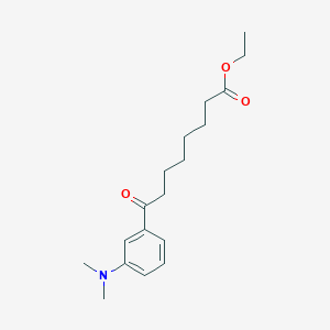 Ethyl 8-[3-(N,N-dimethylamino)phenyl]-8-oxooctanoate