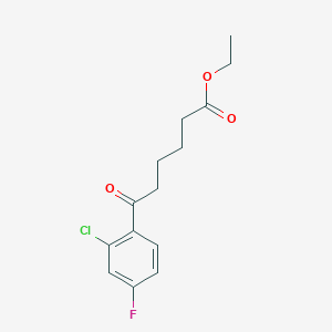 Ethyl 6-(2-chloro-4-fluorophenyl)-6-oxohexanoate