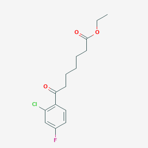 Ethyl 7-(2-chloro-4-fluorophenyl)-7-oxoheptanoate