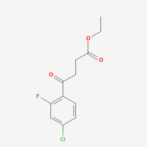 Ethyl 4-(4-chloro-2-fluorophenyl)-4-oxobutanoate