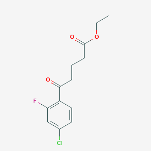 Ethyl 5-(4-chloro-2-fluorophenyl)-5-oxovalerate
