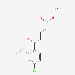 Ethyl 5-(4-chloro-2-methoxyphenyl)-5-oxovalerate