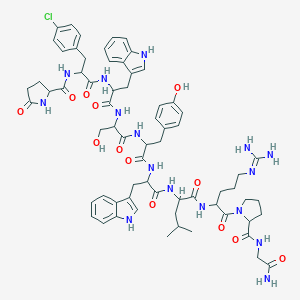 molecular formula C67H83ClN16O13 B132605 LHRH-Ptt CAS No. 143873-63-6