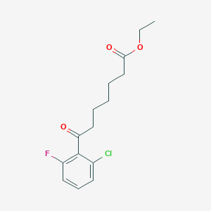 Ethyl 7-(2-chloro-6-fluorophenyl)-7-oxoheptanoate