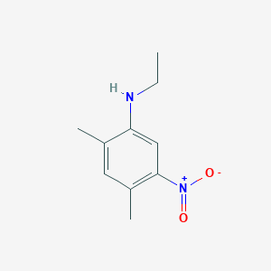 molecular formula C10H14N2O2 B13260577 N-ethyl-2,4-dimethyl-5-nitroaniline 