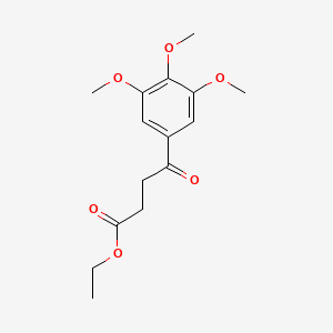 molecular formula C15H20O6 B1326068 Ethyl 4-(3,4,5-trimethoxyphenyl)-4-oxobutanoate CAS No. 856811-67-1