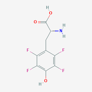 molecular formula C9H7F4NO3 B132607 2,3,5,6-Tetrafluoro-D-tyrosine CAS No. 157807-83-5
