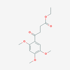 molecular formula C15H20O6 B1326072 Ethyl 4-(2,4,5-trimethoxyphenyl)-4-oxobutanoate CAS No. 951887-83-5
