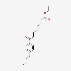molecular formula C20H30O3 B1326080 Ethyl 8-(4-butylphenyl)-8-oxooctanoate CAS No. 951888-78-1