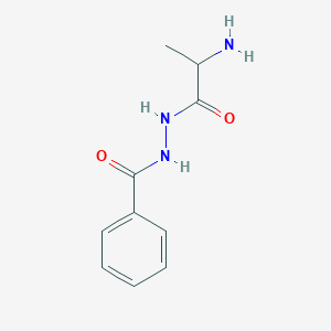 molecular formula C10H13N3O2 B13260857 N'-(2-aminopropanoyl)benzohydrazide 