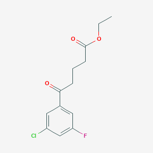 Ethyl 5-(3-chloro-5-fluorophenyl)-5-oxovalerate