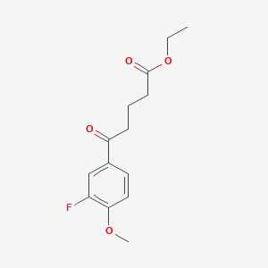 Ethyl 5-(3-fluoro-4-methoxyphenyl)-5-oxovalerate