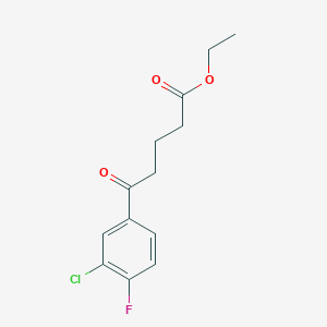 Ethyl 5-(3-chloro-4-fluorophenyl)-5-oxovalerate