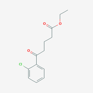 molecular formula C13H15ClO3 B1326121 5-(2-氯苯基)-5-氧代戊酸乙酯 CAS No. 898759-03-0